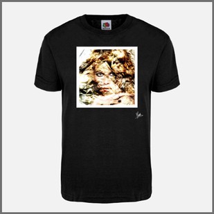 T-shirt noir Claudia Schiffer
